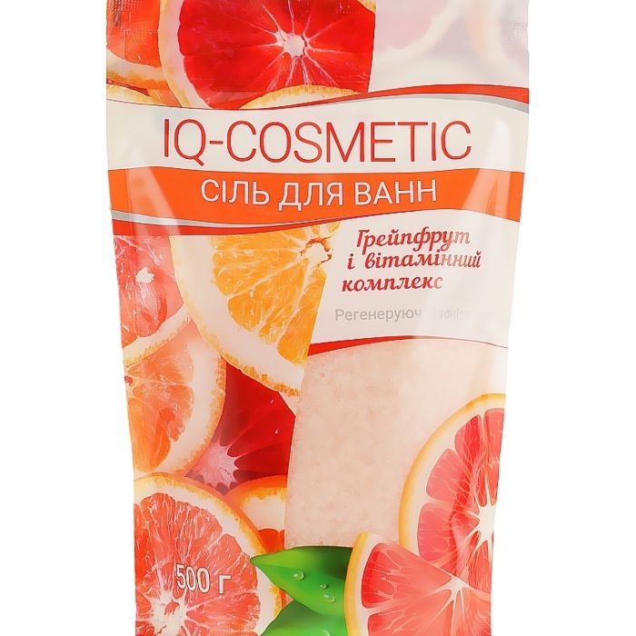 Сіль д/в IQ-COSMETIC 500гГрейпфрут вітам