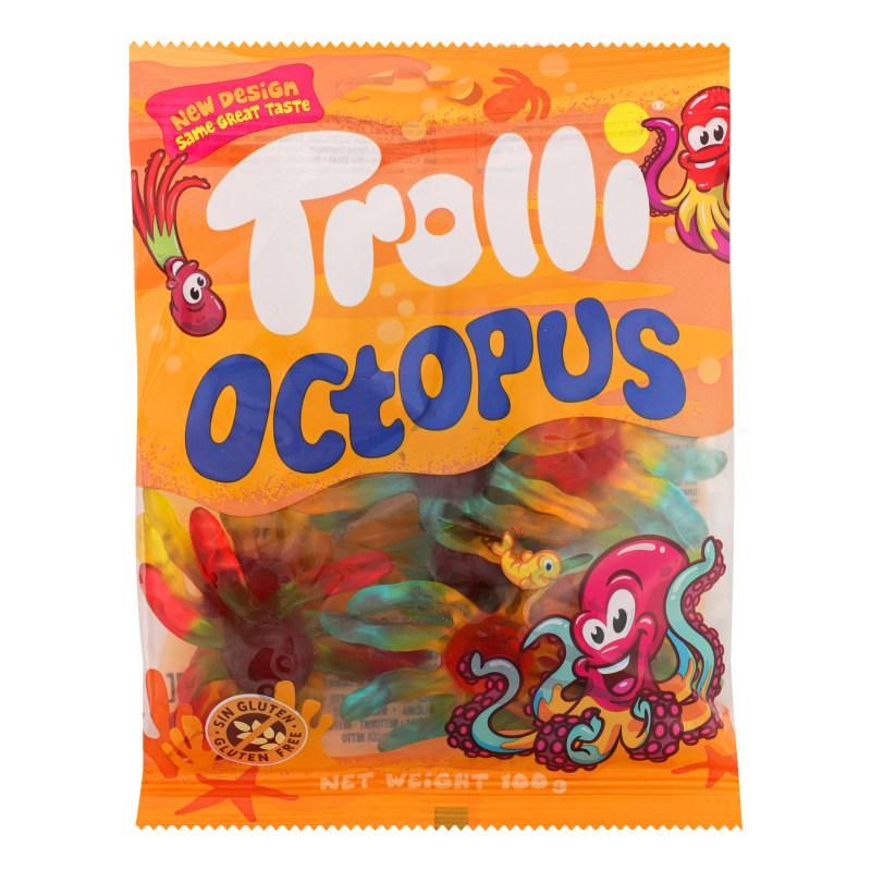 Цукерки жув Trolli 100г Octopus