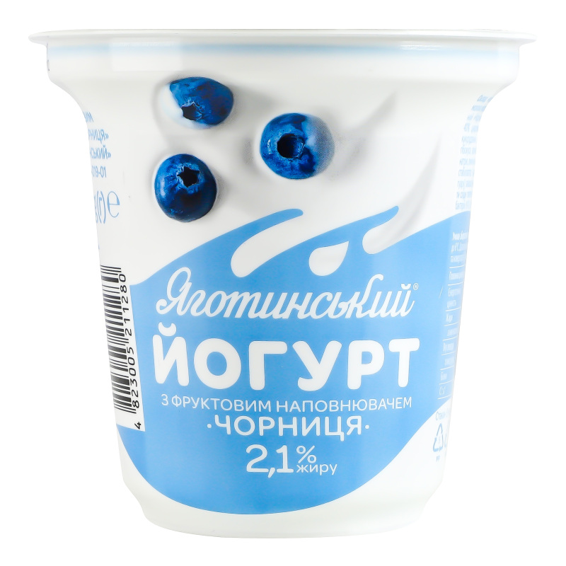 Йогурт Яготинське 2,1% 260г Чорниця