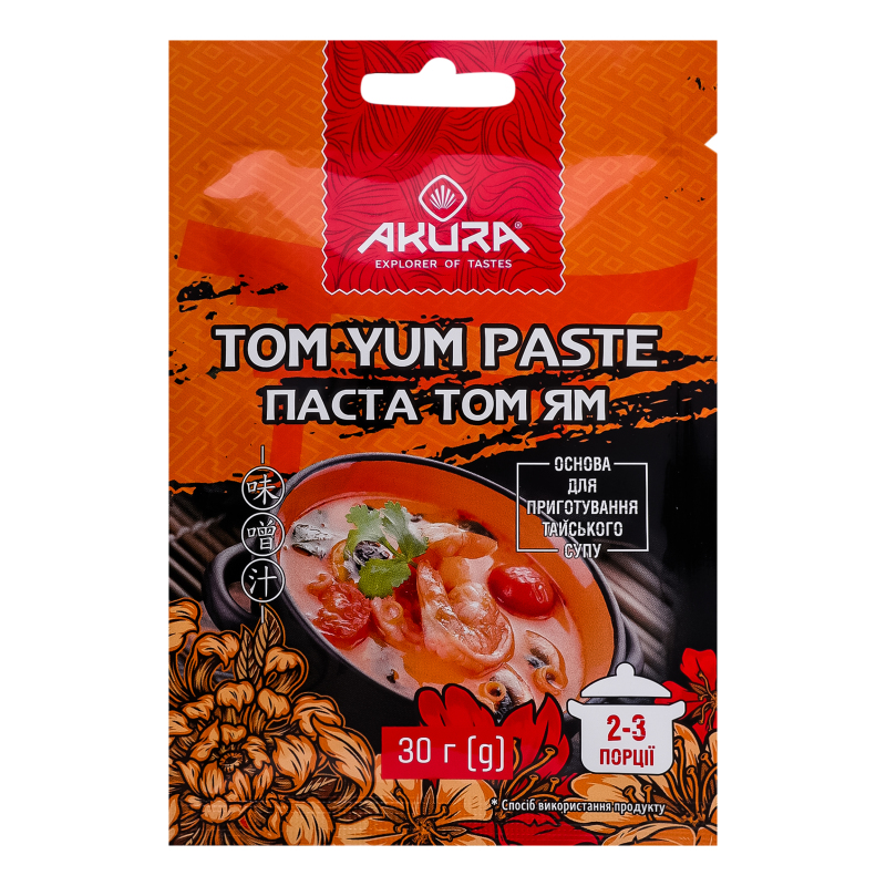 Паста соєва Akura 30г Том Ям