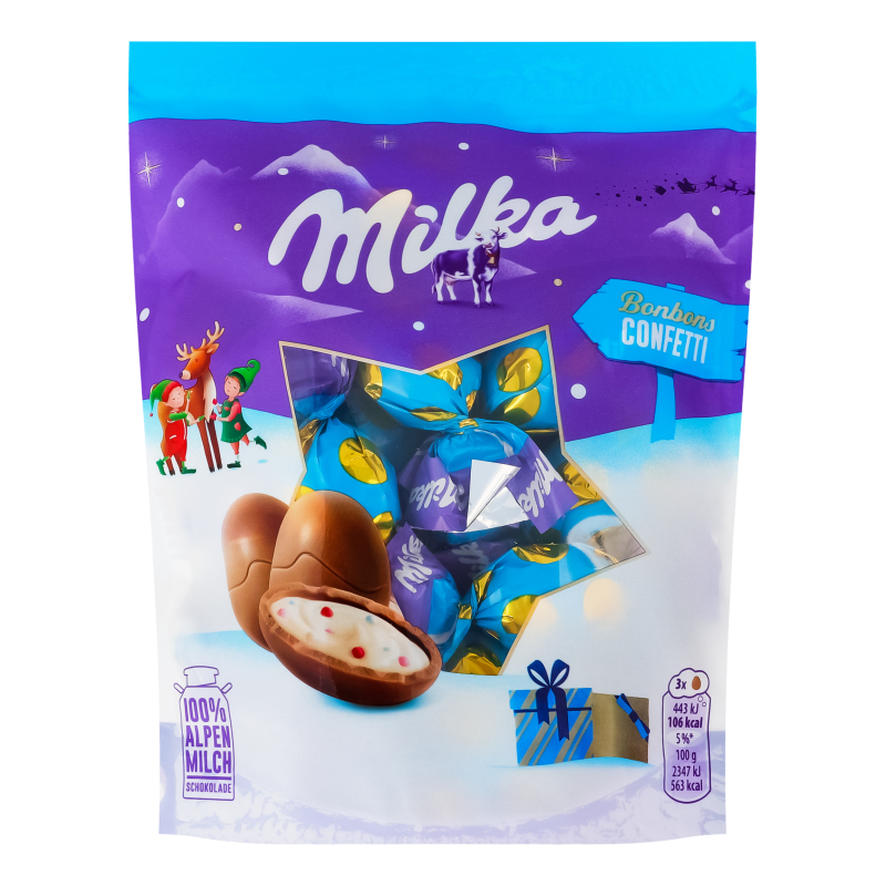 Шоколадні яйця Milka 86г Bonbons Confett