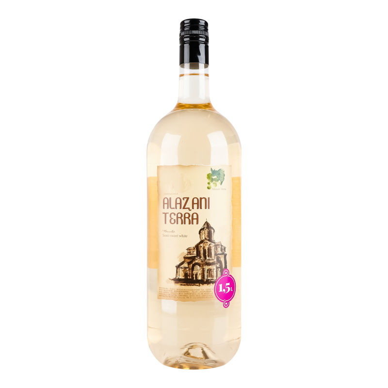 Напій вин Alazani Terra1,5лBacche Б8,5%