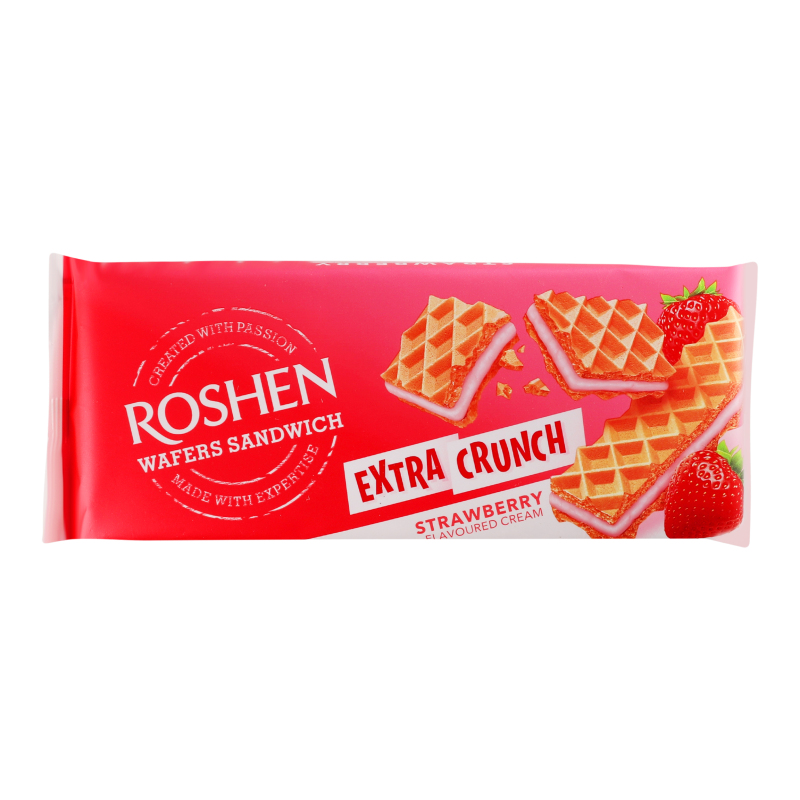 Вафлі ROSHEN 142гWafersSandwCrunchПолуни
