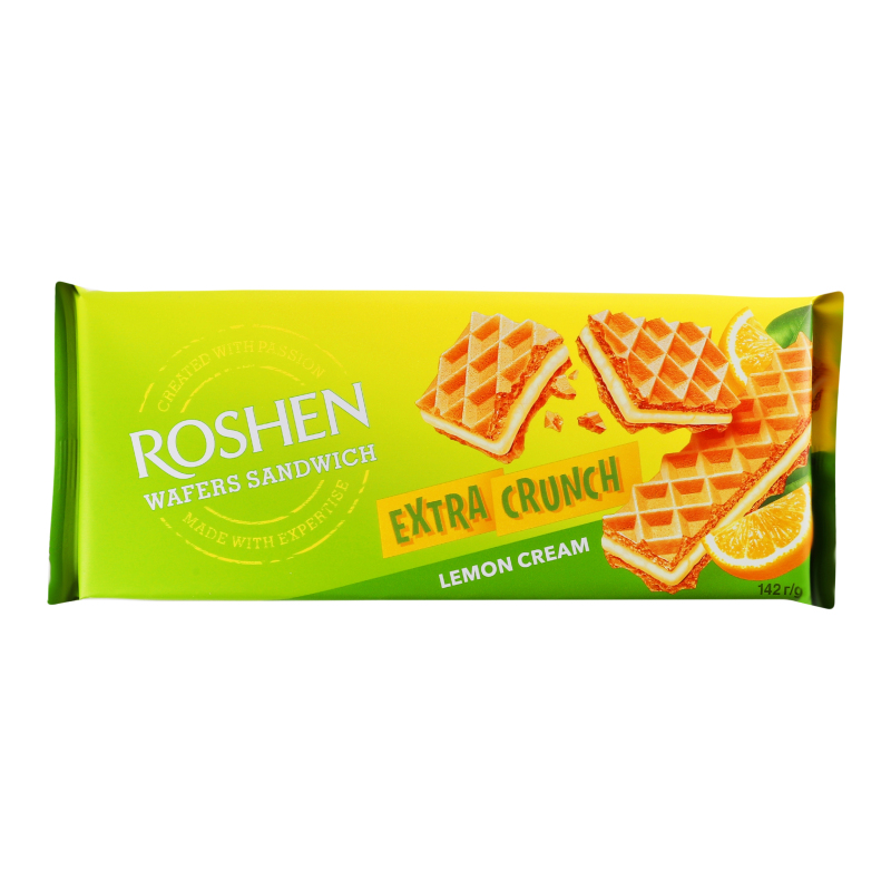 Вафлі ROSHEN 142гWafersSandwichCrЛимон