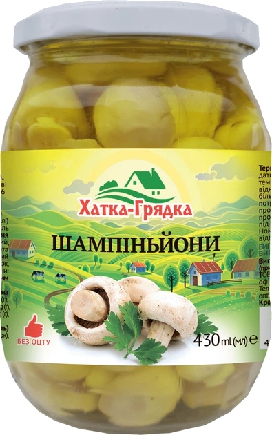 Гриби ХаткаГрядка 430мл Шамп ціл мар скл
