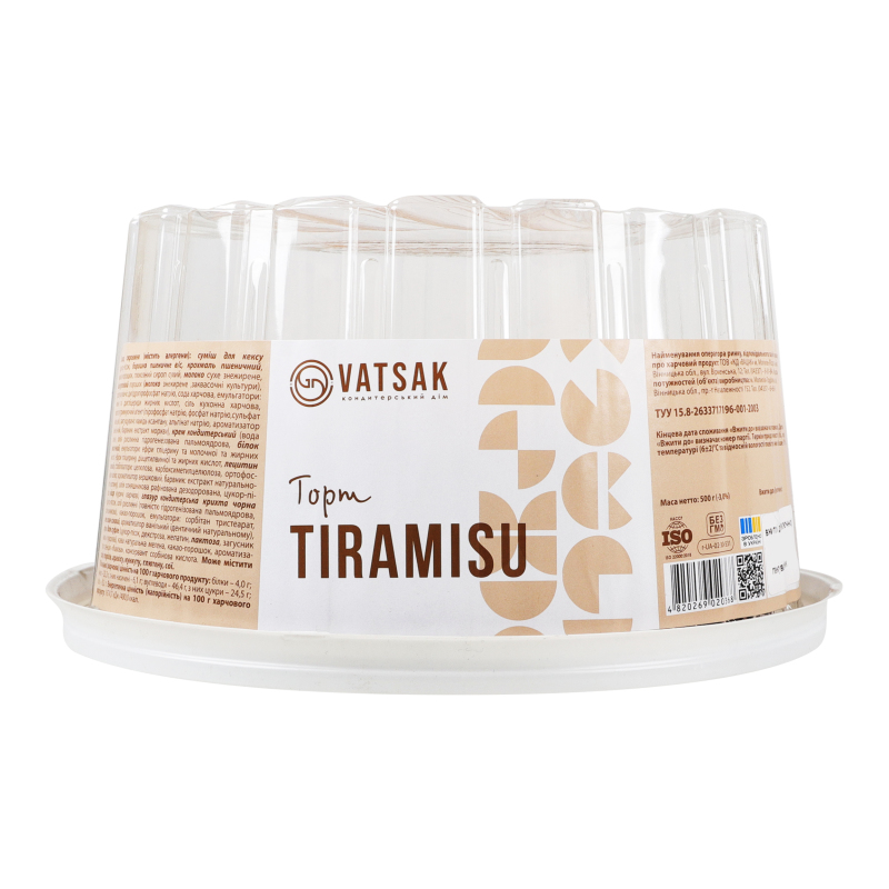 Торт Вацак 500г Tiramisu