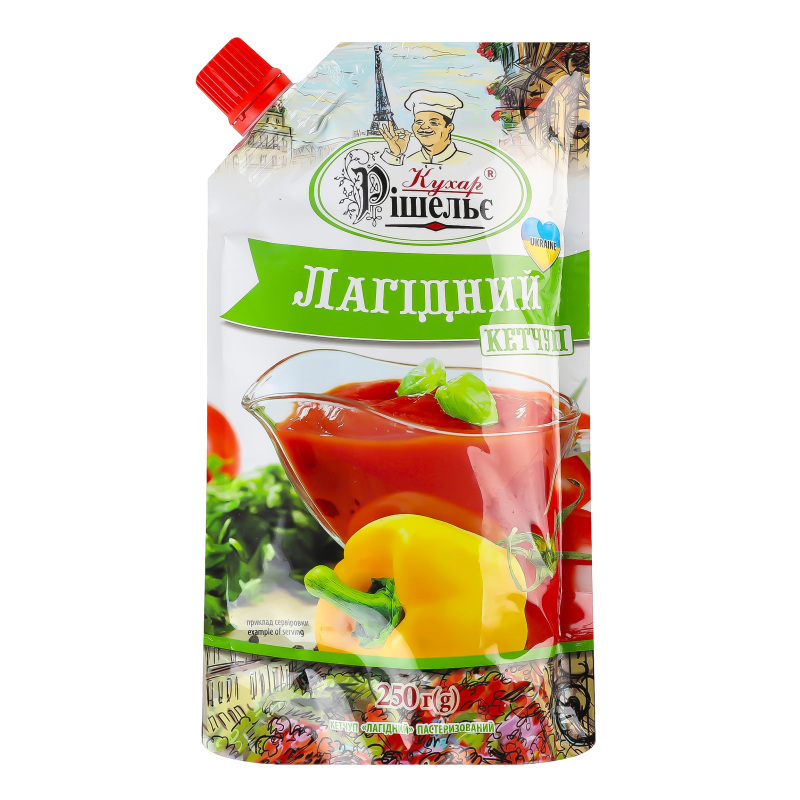 Кетчуп КухарРішельє 250г Лагідний д/п