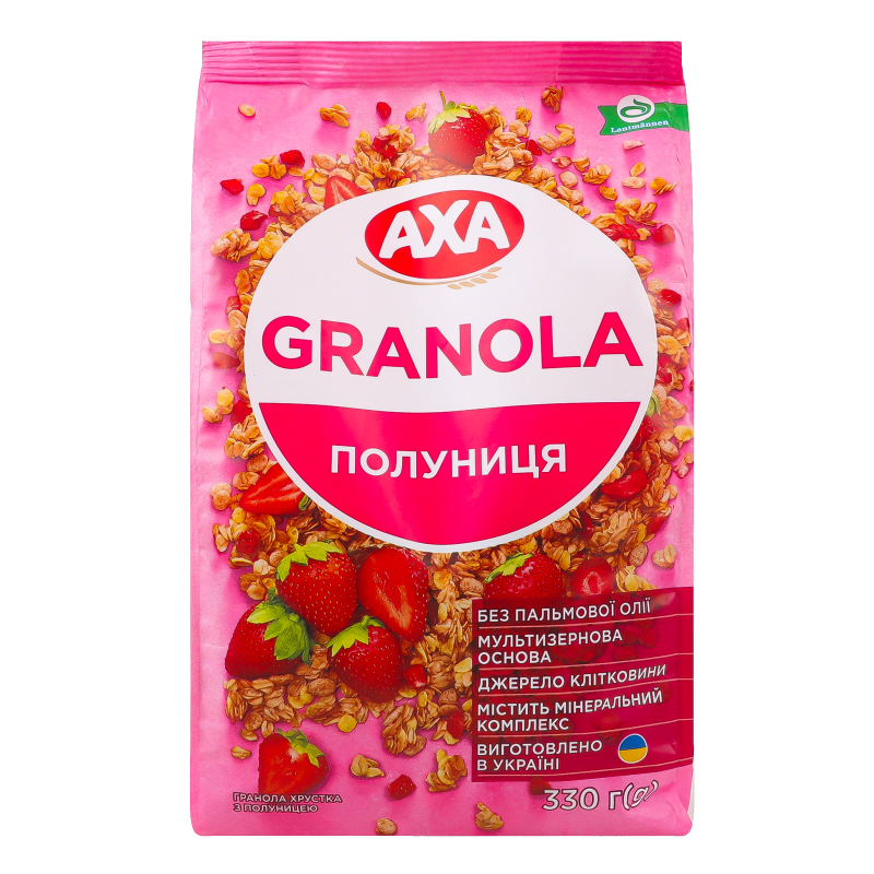 Гранола АХА 330г з Полуницею