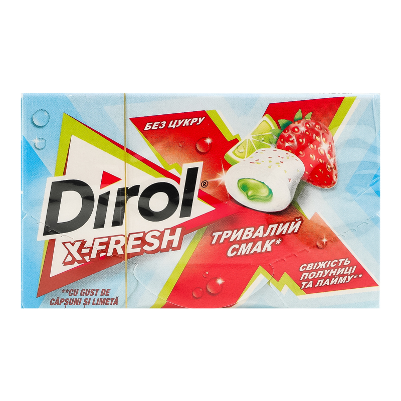 Жув гум Dirol 19,5г Ікс-Фреш Полун Лайм