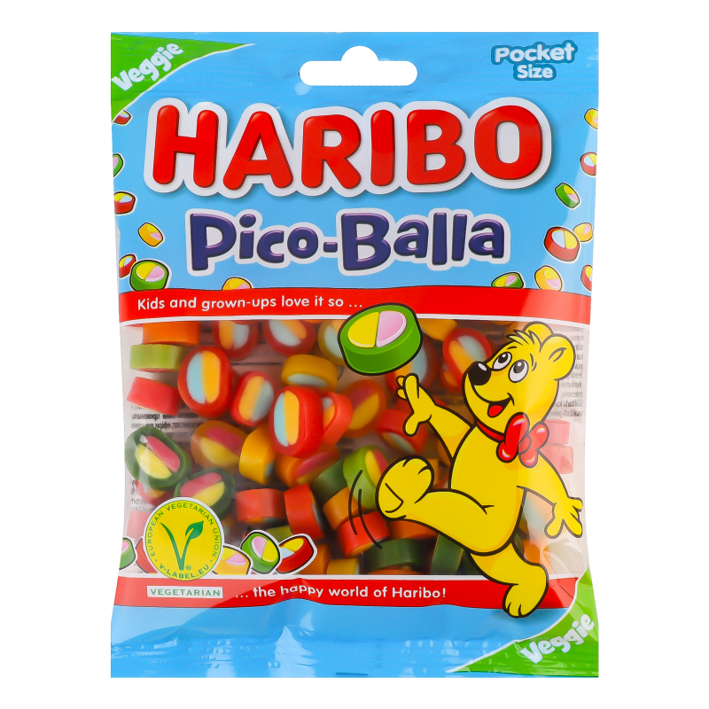 Цукерки Haribo85г PicoBalla жел фрук