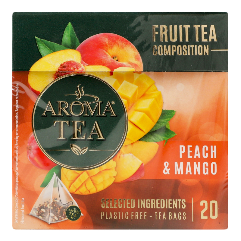 Чай AROMA TEA 20х2г Персик-Манго в пірам