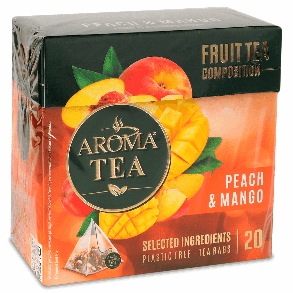 Чай AROMA TEA 20х2г Персик-Манго в пірам