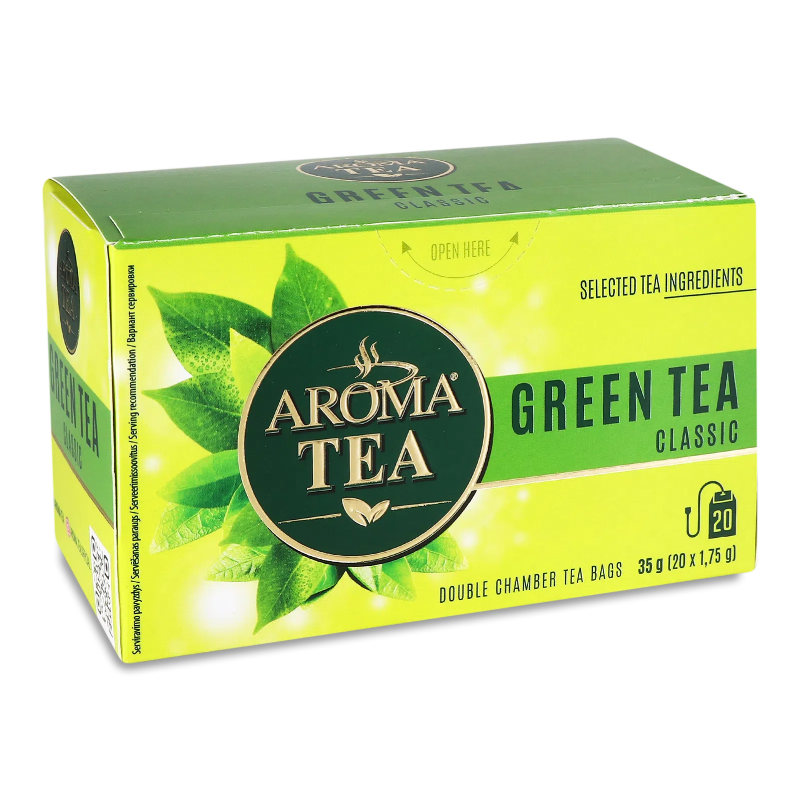 Чай AROMA TEA 20х1,75г зелен Classic