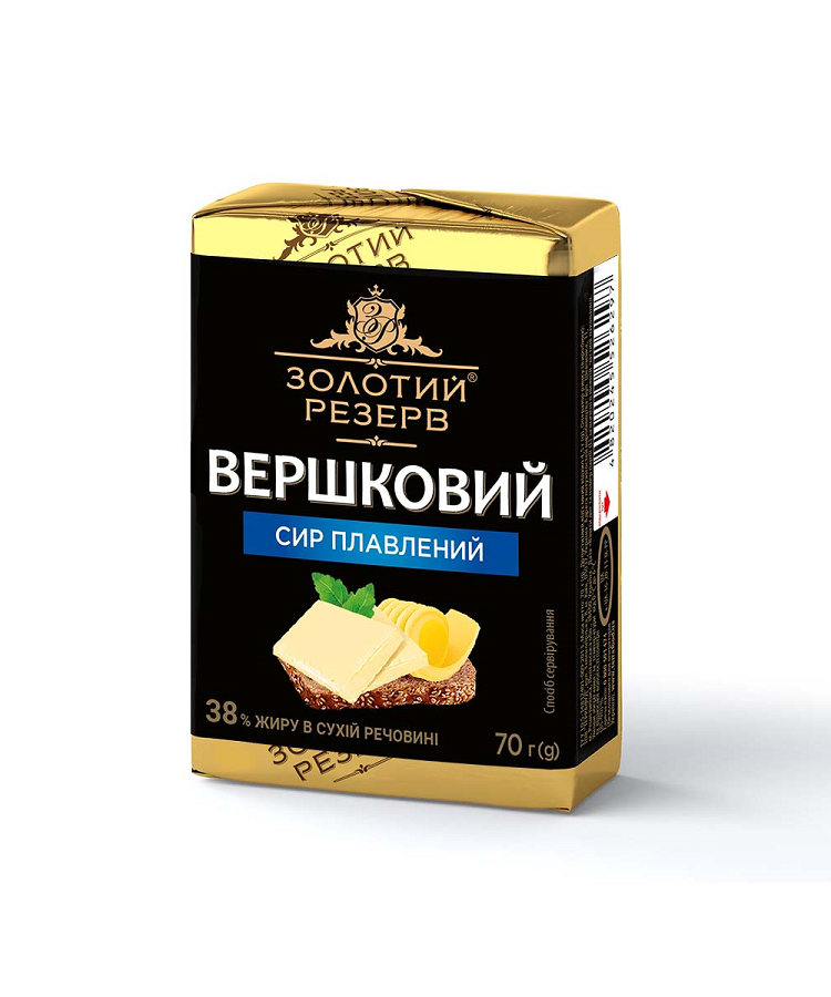Сир Золотий Резерв пл 38% 70г Вершковий