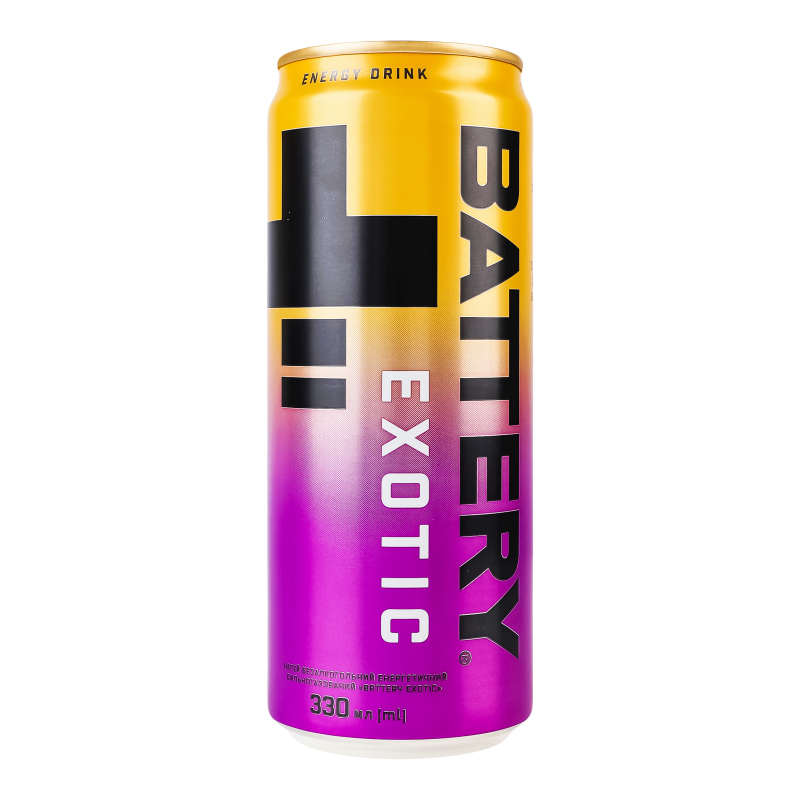 Напій енерг Battery 0,33л Маракуйя-гуава