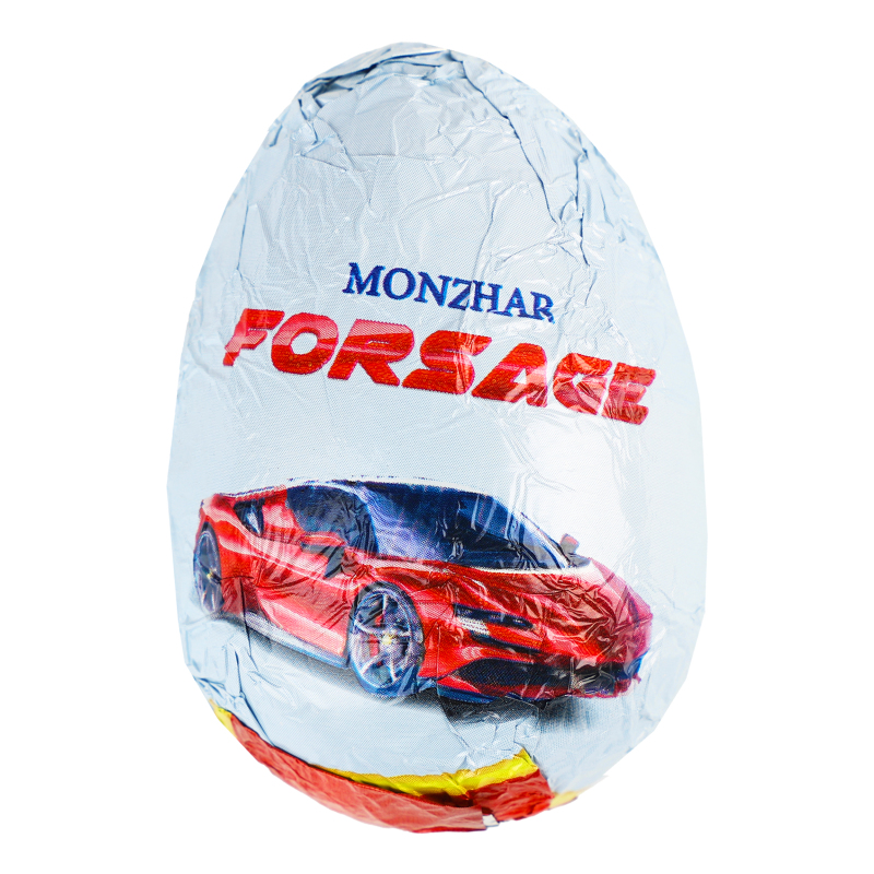 Шоколадне яйце Monzhar 25г Форсаж з сюрп