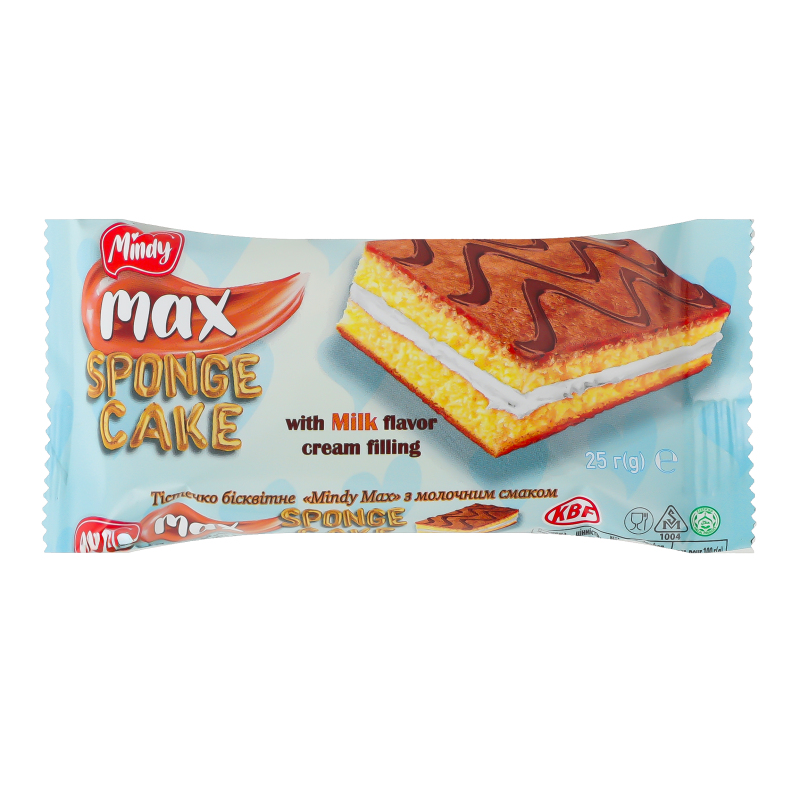 Тістечко Mindy 25г Бісквітне молочн смак