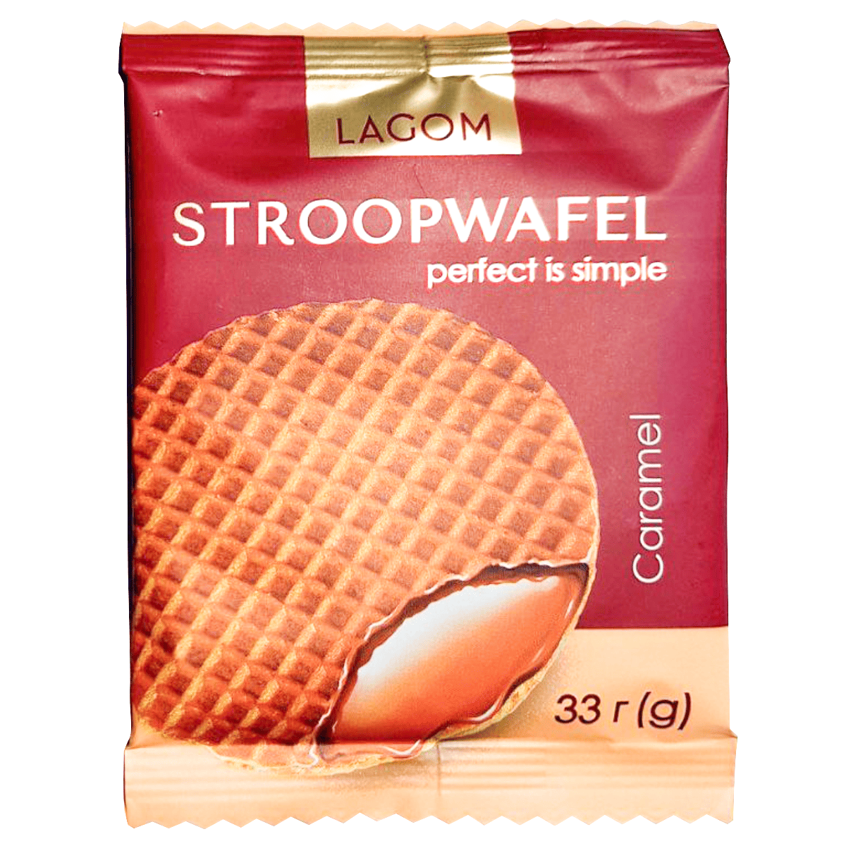 Вафлі Lagom 33г Stroopwafel Карамель