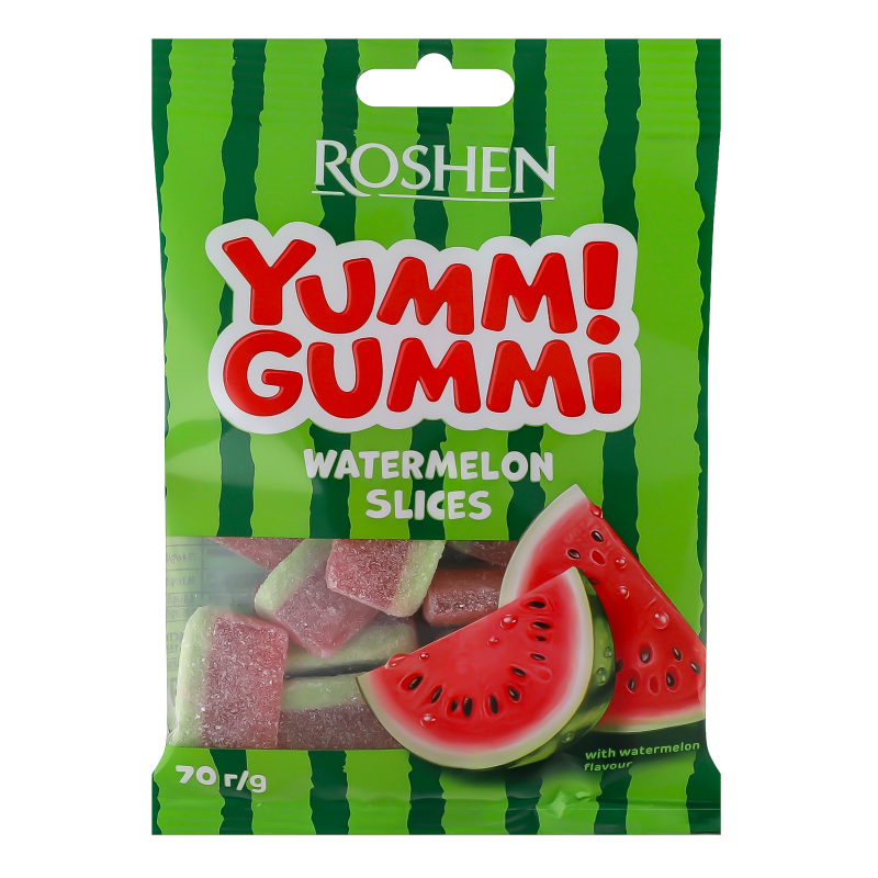 Цукерки ROSHEN 70гYummiGummiWatermelon