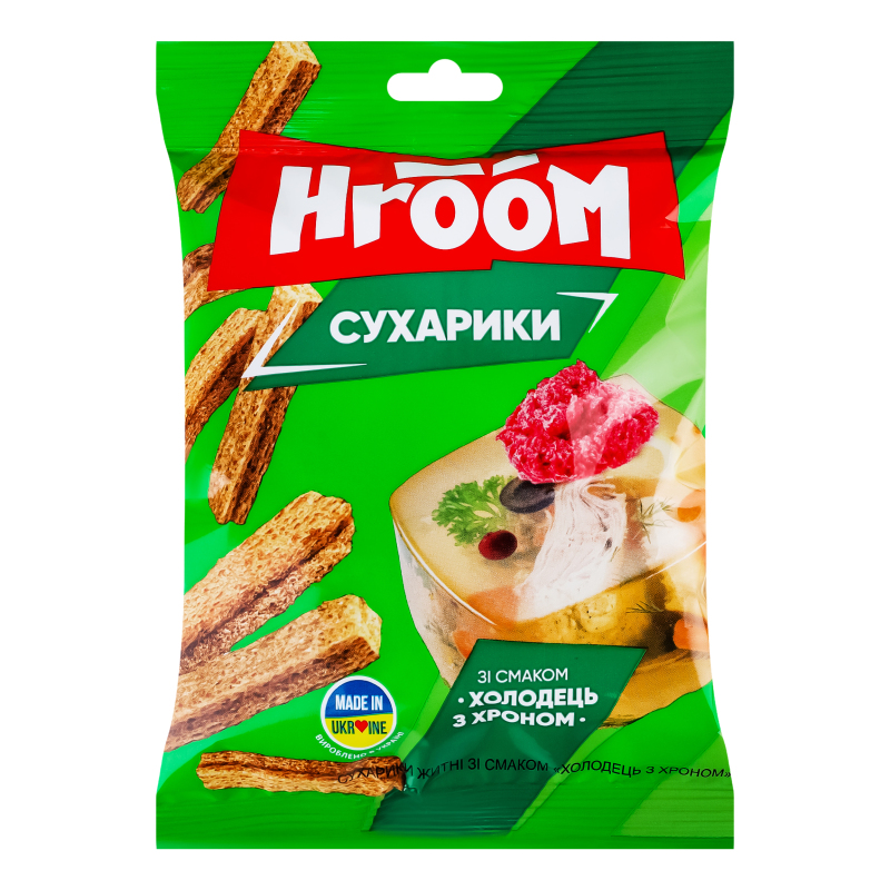 Сухарики Hroom 60г Холодець з хроном