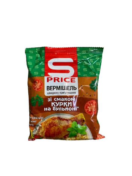 Шв харч S-Price 60г Вермішель з куркою