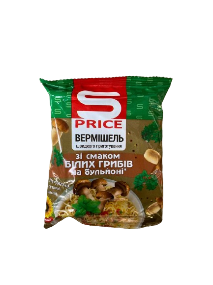 Шв харчS-Price60гВермішель Білі гриби