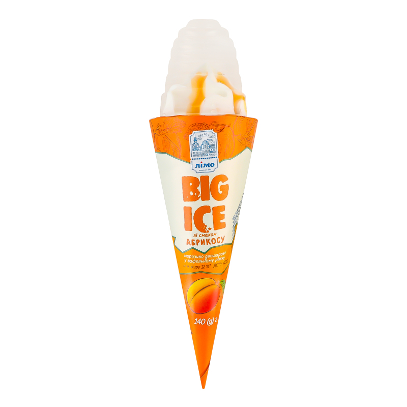 Морозиво Лімо ц/р 140г Big Ice Абрикос