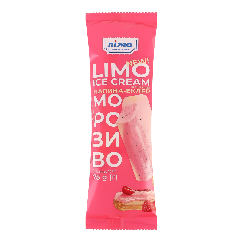 Морозиво Лімо 75г Ice Cream Малина еклер