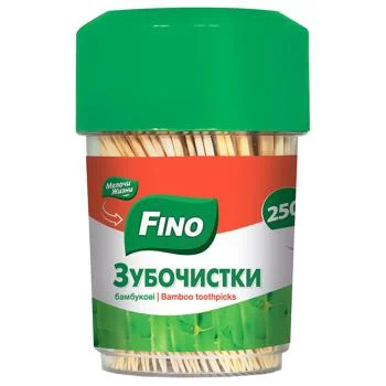 Зубочистки Fino 250шт бамбук