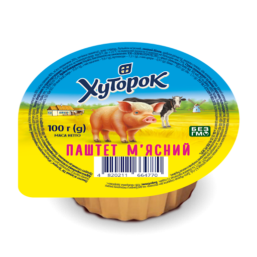 Конс Хуторок 100г Паштет мясний