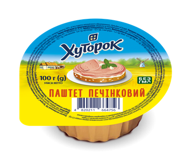 Конс Хуторок 100г Паштет печінковий