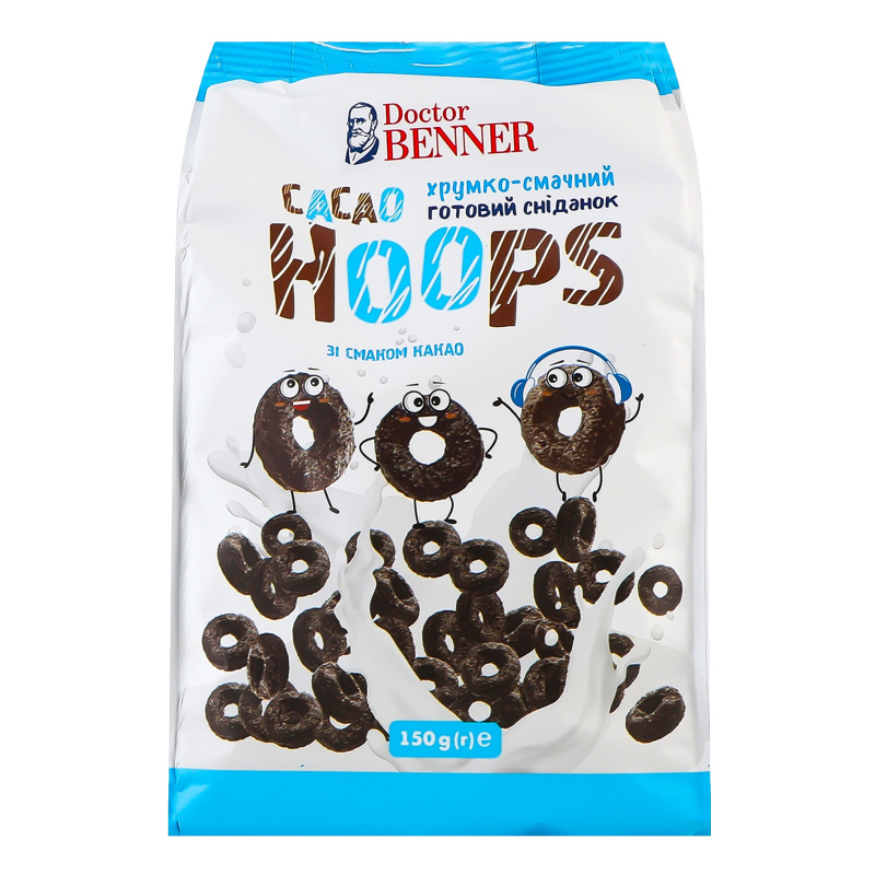 Сух сніданок Dr Benner 150гКільцяКакао