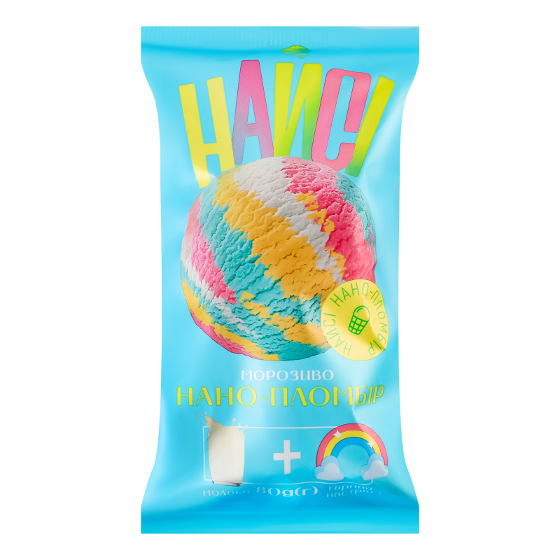 Морозиво Найсі 80г Нано-пломбір