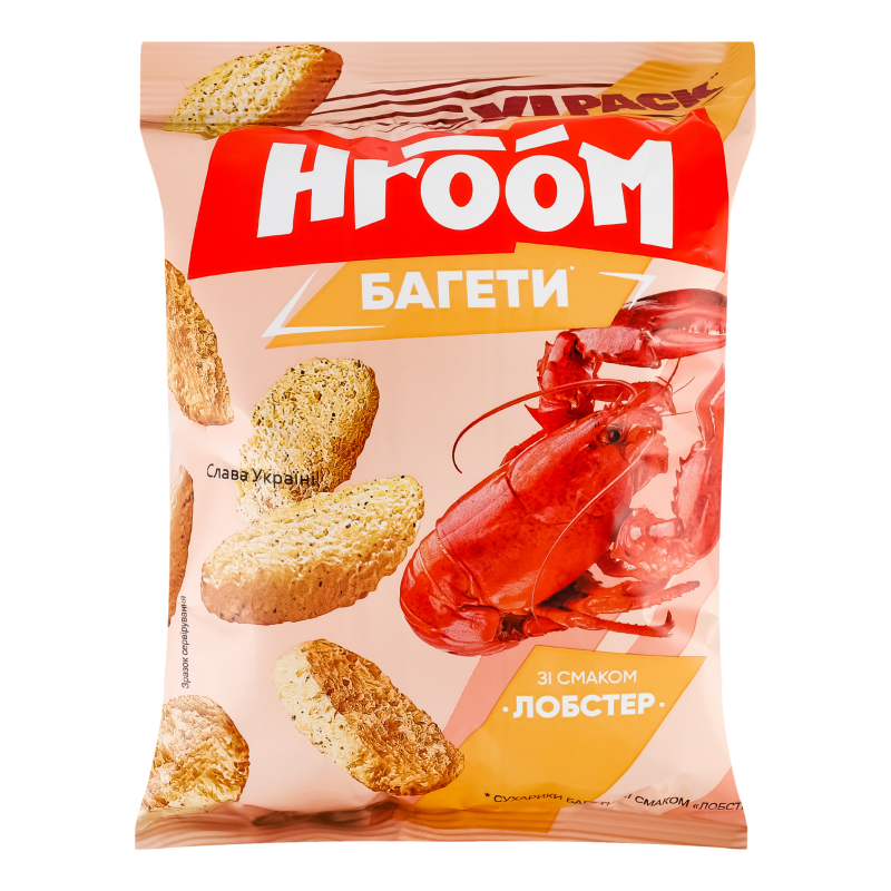 Сухарики Hroom 100г Лобстер