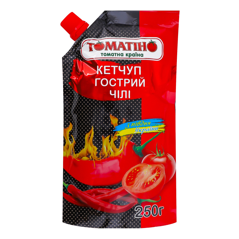 Кетчуп Томатіно 250г Гострий чилі
