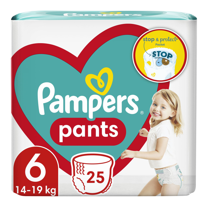 Підгузник-трусики Pampers25шт PantsGiant