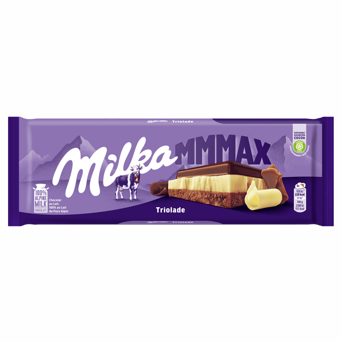 Шоколад Milka 280г Triolade тришарова бі