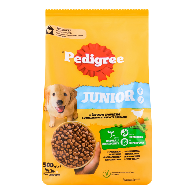 Корм Pedigree дс 500г д/цуценятПтицяОвоч