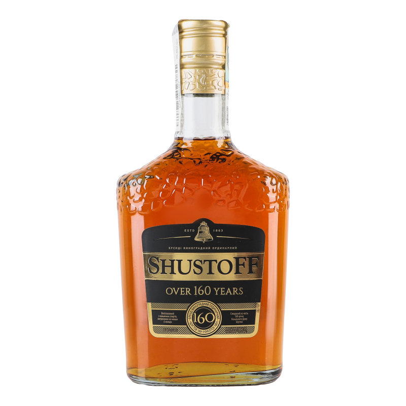 Бренді Шустов 160р 0,5л 40%