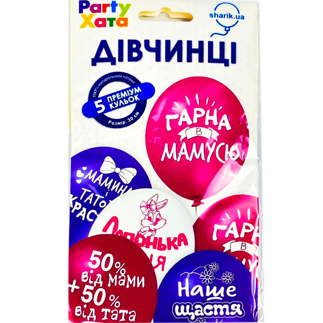 Набір Кульки Party House 5шт А-клас Дівч