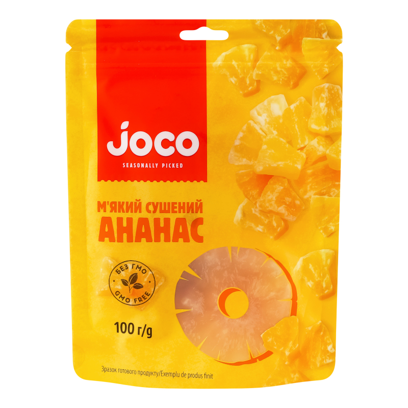 Сухофрукти Joco 100г Ананас Сушений
