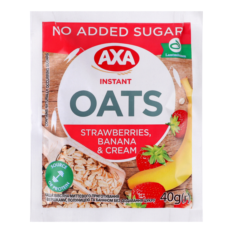 Каша АХА 40г вівсяна вершк полун банан