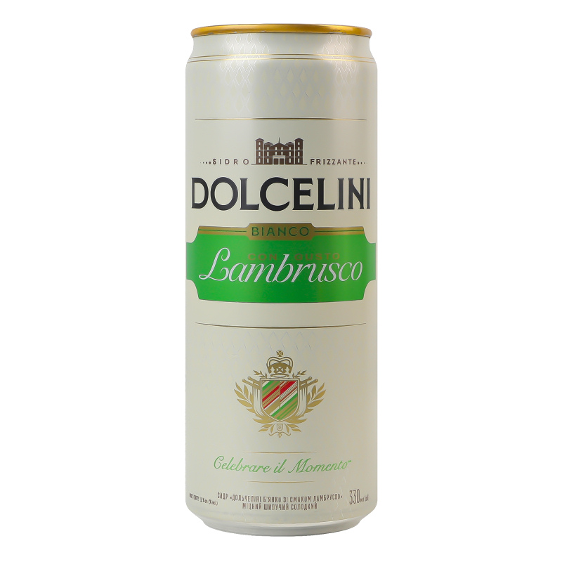 Сидр Dolcelini 0,33л BiancoLambrusko7,5%