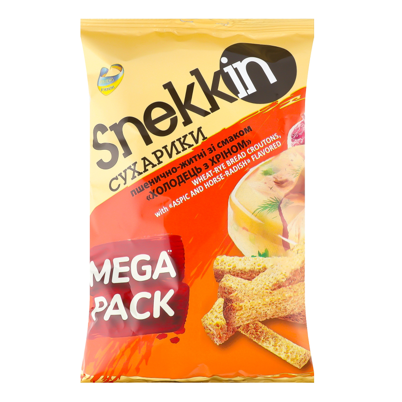 Сухарики Snekkin 150г Холодець з хріном
