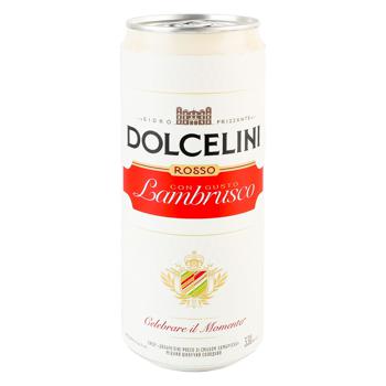 Сидр Dolcelini 0,33л Rosso Lambrusko7,5%