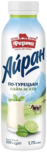 Напій к/м Ферма1,7% 320г Айр по-тур лайм