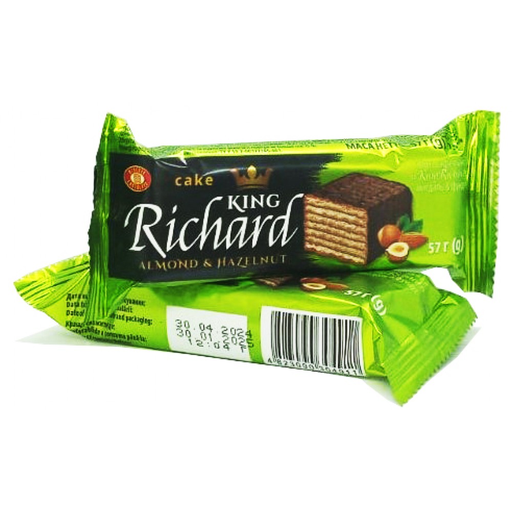 Торт ХБФ 57г King Richard Мигдаль Фундук