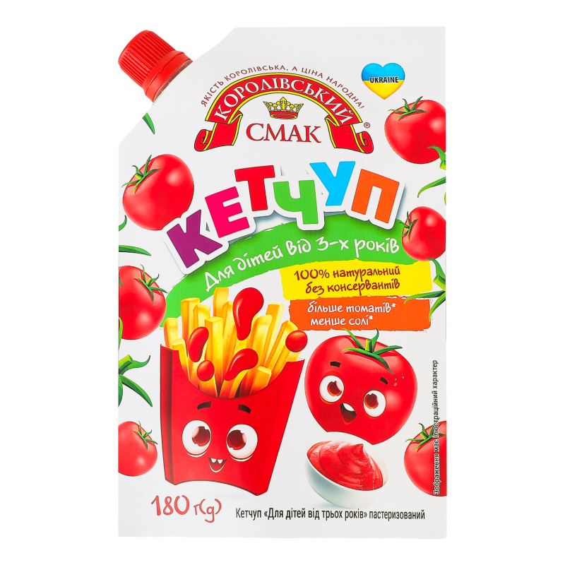 Кетчуп КоролівськийСмак 180г Для Дітей