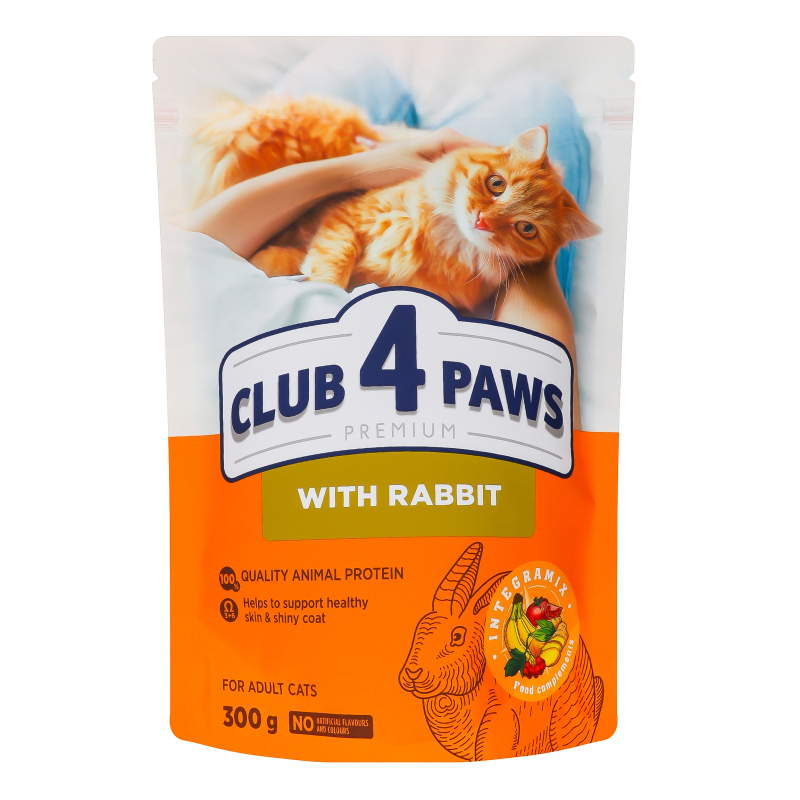 Корм Клуб 4 Лапи дк 300г Кролик