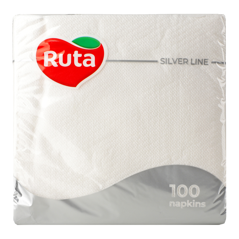 Серветки Ruta 33*33 100шт білі